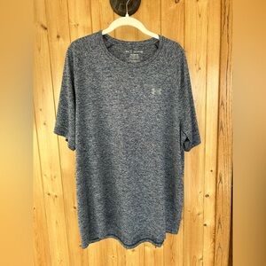 Under Armour Men's Heathered Navy The Tech Tee Size XXL
